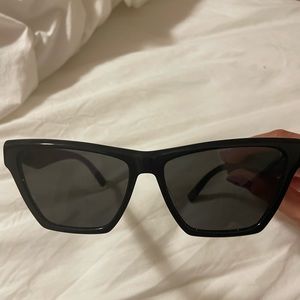 Saint Laurent sunglasses with case- new, worn 2-3 times, great condition